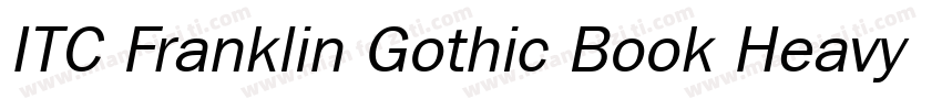 ITC Franklin Gothic Book Heavy字体转换